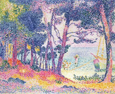 Ein Kiefernwald, 1906 von Henri Edmond Cross